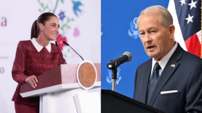 Sheinbaum solicita respeto por los asuntos internos de México al embajador de EU