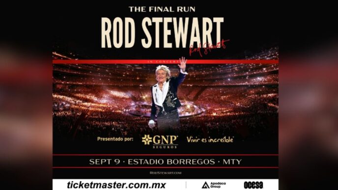 Rod Stewart regresa a Monterrey con su gira de despedida en 2023