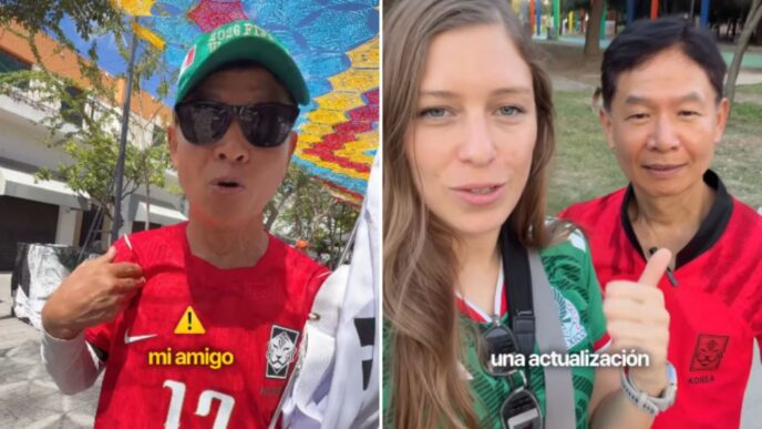 Reencuentro emocional entre aficionado coreano y amigo mexicano