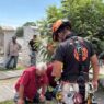Persona sufre accidente al caer en tumba del Panteón Jardines del Recuerdo